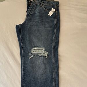 GAP Women's Relaxed Fit Distressed Denim Jeans
